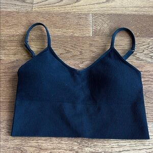 Z by Zella small black lightly padded sports bra adjustable straps